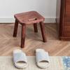 Banco pequeño de madera maciza, taburete bajo para el hogar, silla pequeña para sala de estar, taburete para cambiar zapatos de bebé, taburete cuadrado moderno simple, banco para niños