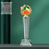 Crystal Trophy Company Evento Reunião Esportiva Metal Certificado de Treinamento Instituição Prêmio Estrela de Cinco Pontas Metal Banho de Ouro Troféu