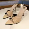 Elegantes sandalias de mujer 2026 verano nuevas sandalias de moda punta abierta tacón alto chanclas sandalias de piscina elegantes
