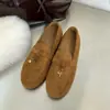 Mocasines planos retro de ante para mujer, nuevos zapatos Mary Jane slip-on para otoño-verano 2026, mocasines, zapatos Birkenstock