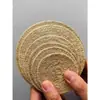 Tapete de Loofah para Chá, Tapete Absorvente de Água para Preparo de Chá, Porta-copos de Loofah, Tapete Isolante Térmico para Preparo Seco, Almofada de Loofah para Bule de Argila Roxa, Suporte para Bule