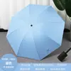Guarda-chuva Dobrável de 8 Ossos Atacado, Guarda-sol Estiloso para Mulheres, Proteção UV, Revestimento Preto Espessado, Uso Duplo para Sol e Chuva, Guarda-chuva de Estudante