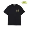 Marca Americana da Moda Corteiz Estampa de Navio de Cruzeiro Alcatraz Camiseta Casual Esportiva Solta de Manga Curta para Casal