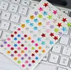 Adesivos de Joias Brilhantes Acrílico DIY Decoração de Álbum de Fotos Adesivos de Diamante de Cristal Adesivos para Capa de Celular Adesivos Faciais para Mulheres