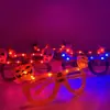 Óculos Iluminados de LED para Halloween Festival dos Fantasmas Óculos Brilhantes para Adultos e Crianças Atmosfera de Festa Acessórios Peculiares