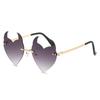 Gafas de Sol Sin Marco Nuevas 2026, Gafas de Sol Irregulares de Moda Trendy para Fiesta, Baile, Club, Venta al por Mayor desde el Fabricante