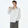 Top de Empalme a Cuadros Falso de Dos Piezas, Camisa Suelta para Pareja, Chaqueta Elegante y Atractiva, Camisa Casual Americana para Hombre de Primavera y Otoño