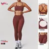 Nuevo Traje de Yoga Plateado con Lunares Caliente de Amazon Mallas de Alta Elasticidad Sujetador Deportivo Push-Up Traje de Fitness