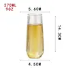 Conjunto de 16oz de Vidro Transparente Amazon para Casa Festa Particular Suco de Leite Bebida Whiskey Estilo Ins