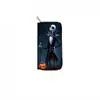 Carteira com Zíper Longo de Caveira Pu Dropshipping Transfronteiriço Carteira Clutch Noite de Terror de Natal com Impressão de Imagem