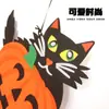 Fieltro Calabaza de Halloween Decoración para Fiesta Navideña Lindo Gato Colgante Disfraz Niños Calabaza de Halloween