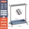 Soporte para Mopa, de Pie, Móvil, Estante de Almacenamiento de Acero Inoxidable, Herramientas de Limpieza, Almacenamiento y Organización para Salón de Clases, Soporte para Escoba y Mopa