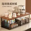 Prateleira de Armazenamento para Mesa Suporte para Copos Artefato de Armazenamento de Copos Gaveta Estilo Mesa de Jantar Bancada Lateral Lanches Camadas Múltiplas Saquinhos de Chá Xícaras de Chá
