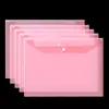 Bolsa para Archivos A4 Bolsa de Almacenamiento Bolsa para Documentos de Archivo Bolsa Blanca Gruesa con Botón Bolsa para Exámenes Bolsa Transparente de Color para Archivos