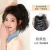 Peluca de cola de caballo para mujer con clip de agarre, cabello rizado, peluca de cola de caballo alta, cabello artificial, nubes perezosas, cabello caliente, cola de caballo esponjosa, trenza