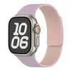 Adecuado para correas de Apple Watch para Apple Watch Series 1-12/Ultra 1-3/Se3, Correa de silicona magnética suave con patrón de lichi