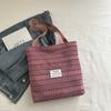 Bolso Estilo Ins Estilo Japonés para Mujer 2025 Moda Verano Rayado de Mano Hombro para Mujer Clase Tote Viajero Bolso Escolar