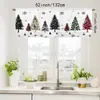 Cortinas Navideñas Nuevas Transfronterizas 2026 para Dormitorio y Sala de Estar, Tela Colgante Decorativa Impresa Digitalmente, Tela de Fondo para Decoración Festiva