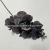 Orquídea Borboleta Artificial Pequena de 7 Cabeças, Material de Flor Decorativa Estilo Europeu, Cores de Outono, Flores Artificiais Atacado para Casamento e Hotel
