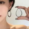 Brincos Grandes Argola com Pedras de Diamante Moda Luxo Leve para Rostos Quadrados e Redondos, Brincos Statement Tendência e Únicos, Acessórios de Orelha da Moda para Atacado