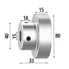 Rueda de mano pequeña moleteada de aluminio Manija de rueda de mano para máquina herramienta Manija Redonda Válvula Manija Giratoria Manivela Superior Perilla de Tornillo Superior Plato Giratorio