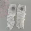 Calcetines de Tela Dopamina Etiqueta Tejidos Chicas Calientes Montón Pierna 2024jk Coreanos Blancos Calcetines de Doble Aguja Verano Delgados
