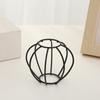 Moderno Minimalista Alambre de Metal Negro Esfera de Alambre Arte de Hierro Ferretería Jaula de Alambre de Hierro Pantalla Lámpara Accesorios de Iluminación Forma Geométrica Hecho de Hierro