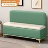Banqueta para Cambiar Zapatos de Madera Maciza Sencilla con Respaldo Taburete de Almacenamiento Asiento para Dormitorio Almacenamiento Sofá Largo Sofá tipo Cabina Montado en Pared Tapicería Suave