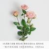 Rosa inglesa de 6 cabezas flor artificial hermosa flor de seda europea flor seca decoración tela de pulpa de alta calidad venta al por mayor de fábrica