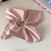 Pañuelo Cuadrado de Mismo Estilo que Zhao Lusi, Color Sólido, Aspecto Satinado, Goma para el Cabello con Textura Sedosa, Accesorio para el Cabello, Scrunchie de Lujo