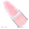 Juego de 12 lentejuelas con purpurina y polvo láser degradado para decoración de uñas con diseño de explosiones transfronterizas en color rosa