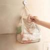 Artefacto de almacenamiento de bolsas de basura extraíbles montado en la pared de gran capacidad para cocina, bolsa de plástico, red de malla con velcro