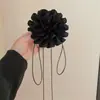 Chanel estilo colar de flores francês vintage colarinho de chocker nicho clavícula cadeia pescoço alça pescoço acessórios de corrente