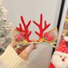 Tocado navideño Cuerno de alce horquilla para el cabello horquilla para el cabello adulto Accesorios para el cabello con clip de joyería para accesorios de fiesta de festival Mori
