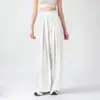 Calça de Yoga Wide Leg Cintura Alta para Mulheres 2025 Nova Emagrecedora Dança Corrida Treinamento Esportiva Primavera e Outono Reta Fitness