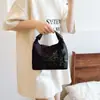 Bolsa Pequeña Impermeable de Nailon Ligera para Mujer Nueva Gran Capacidad Hoja de Bambú Moda Tendencia Bolso de Hombro Cruzado Simple Bolso Cuadrado Pequeño