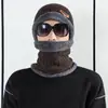 Gorro de lana de punto de invierno para hombre, forro polar grueso, estilo coreano, moderno, cálido, resistente al frío, para ciclismo, de algodón, para otoño e invierno.