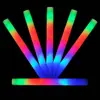 Bastões Fluorescentes Piscantes de Cor Única (Sete Cores), Bastões Glow de Espuma Esponjosa, Bastões para Torcer em Shows, Venda Direta no Atacado do Fabricante