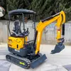 Excavadora de Orugas Modelo 18 de Exportación, Excavadora Hidráulica para Demolición de Ingeniería, Excavadora Pequeña de 1800 kg para Trabajos de Construcción