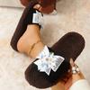 Pantuflas Antideslizantes Elegantes para Mujer 2025 Otoño e Invierno Nueva Moda Versátiles Planas de Suela Suave para Mujer