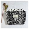 Bolsa de Maquillaje Fresca, de Nicho, de Alta Gama, con Bloques de Color, Bolsa de Almacenamiento, Gran Capacidad, Portátil, Neceser, Bolsa Organizadora, Bolsa Interior de Lona