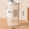 Contenedor Sellado para Almacenamiento de Arroz Estilo Japonés 2kg Almacenamiento Doméstico para Granos, Harina, Arroz Caja de Almacenamiento para Cocina Tarro de Almacenamiento para Comida de Gato y Perro