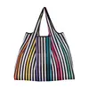 Nova Bolsa de Compras Espessa de Grande Capacidade Conveniente Proteção Ambiental Dobrável Bolsa de Ombro para Armazenamento para Mamãe Compras no Supermercado