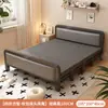 Cama Dobrável Cama de Casal 1,5m Doméstica Simples Reforçada Cama de Solteiro Dormitório de Adultos Aluguel Portátil Placa Dura Cama de Ferro