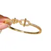 Pulsera Simple de Moda para el Trabajo, Abierta, Hueca, Adornada con Diamantes, Pulsera Versátil Elegante Exquisita, Joyería Fina de Lujo Ligero para Mujer