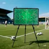 Soporte Portátil Tablero Táctico Magnético Profesional de Fútbol Doble Cara Viene con Piezas Magnéticas de Jugador Viene con Bolígrafo Escribible Borrable