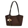 Bolsa Tote Grande Capacidade de Luxo Coreana para Mulheres Outono 2025 Versátil e Estilosa para Trabalho e Deslocamento Bolsa de Ombro/Axila