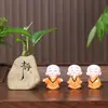 Huiyuan Monje Estilo Zen Pequeño Monje Sala de Té Mesa de Té Decoración Sala de Estar Mueble de TV Oficina en Casa Adorno Jarrón