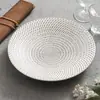 Prato de Chuva de Meteoros de Fábrica, Prato de Cerâmica Branca de Alta Qualidade para Massa, Prato para Comida Ocidental, Prato Redondo de Louça para Hotel