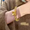 Nuevo Estilo Chino Tendencia Nacional Pulsera Transparente Etiqueta de Fortuna Dorada Textura Alto Valor Temperamento Moda Pulsera de Cuentas